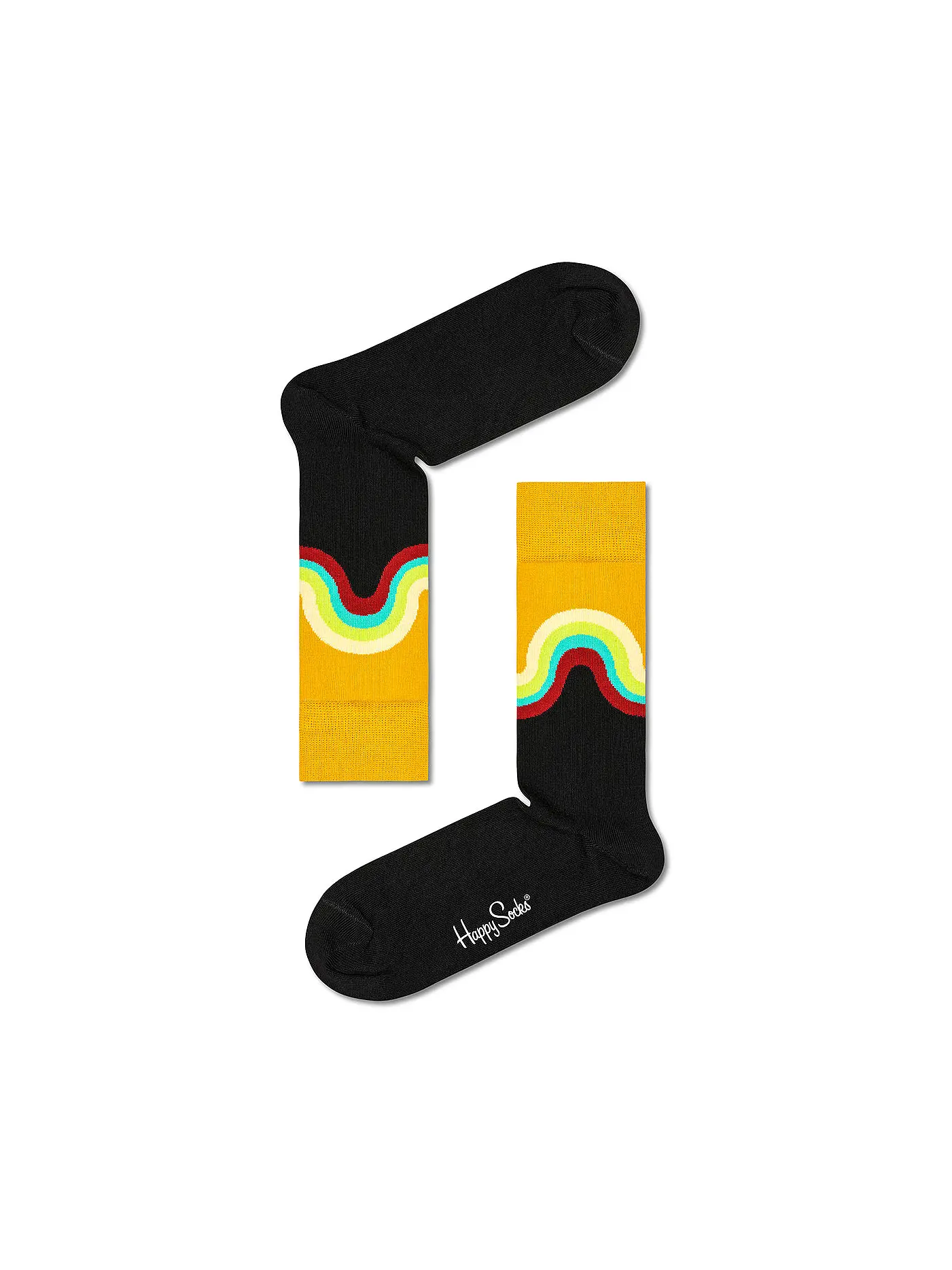 HAPPY SOCKS | Herren Socken JUMBO WAVE black / multi | 